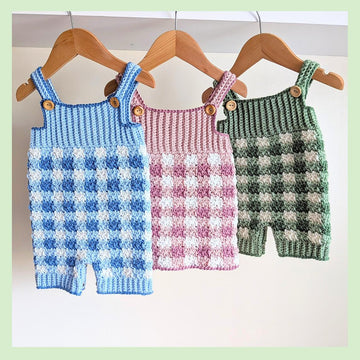 Gingham Dungarees and Dress