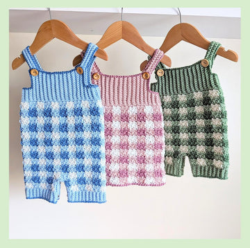 Gingham Dungarees and Dress