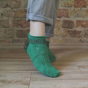 Fern flower socks