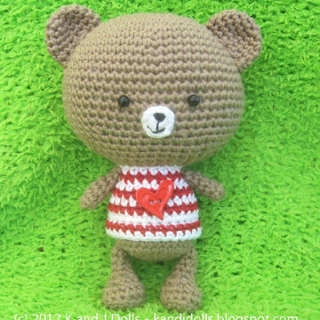 Bobby Bear: Crochet Pattern for a Bear Doll