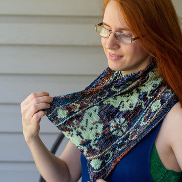 Luna Moth Knit Cowl