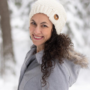 Double Seed Stitch Crochet Slouch Hat