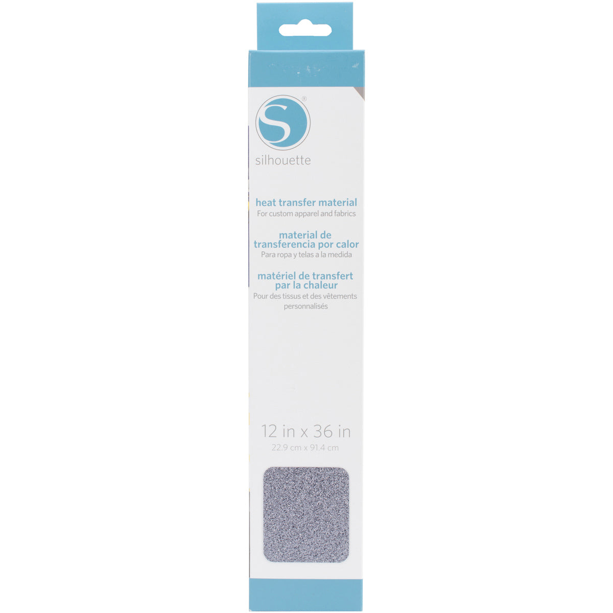 Silhouette America Silhouette Glitter Heat Transfer Material 12"X36" - Black Silver