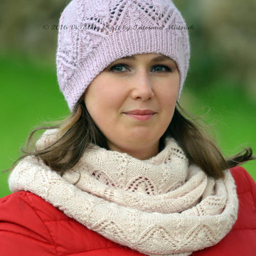 Lace Charm Hat and Cowl Set