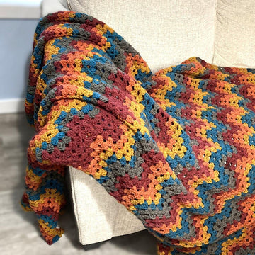 Granny Ripple Zigzag Blanket