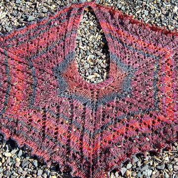 Phoenix Ascending shawlette