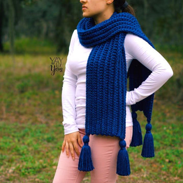 Knit-Look Crochet Scarf