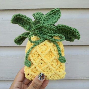 Pineapple Soap Cozy (or Small Gift Bag)