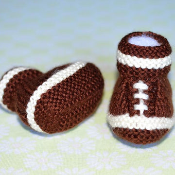 Football Baby Booties