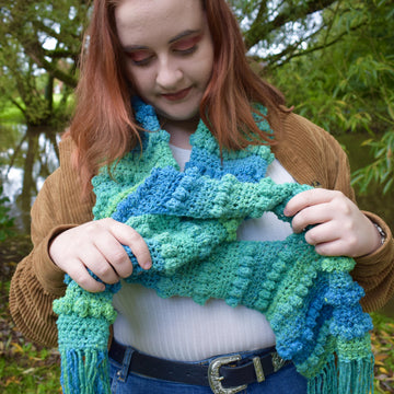 The Bobble Stripe Scarf