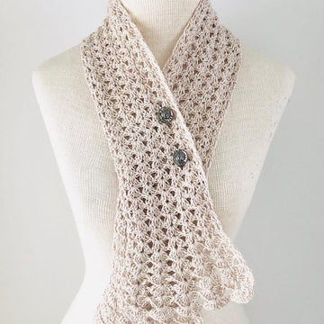 Elegant Lace Accent Scarf