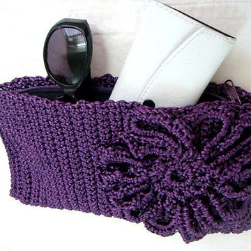 Large Crochet Bracelet Clutch