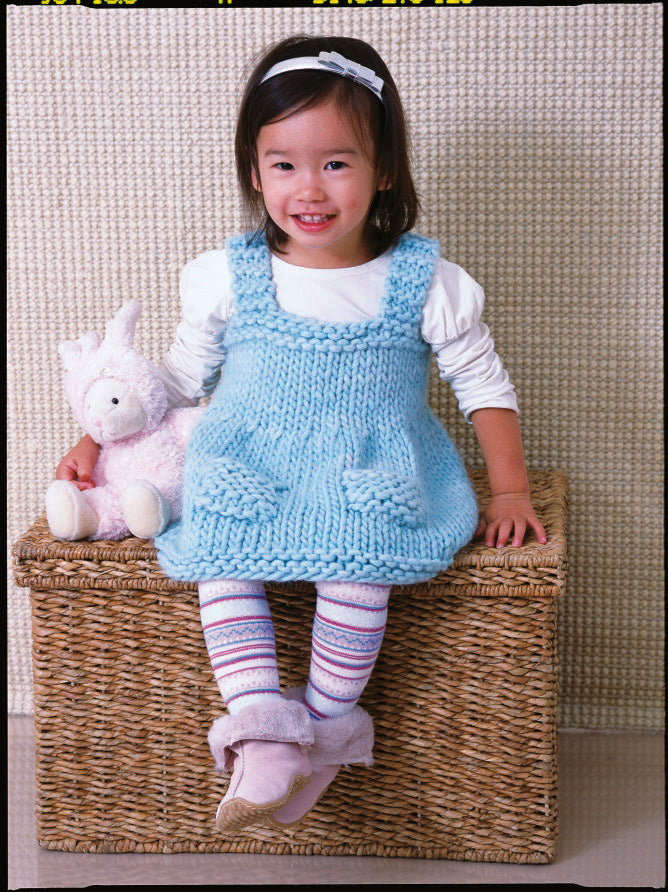 Baby Jumper in Blue Sky Fibers Bulky