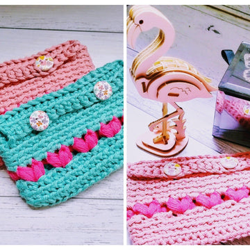 Flamingo Heart Mini Bag