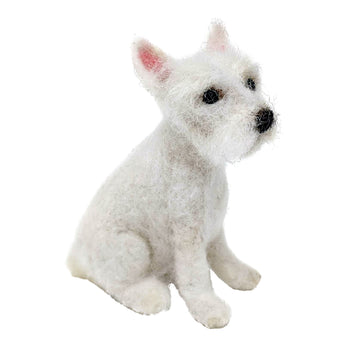 The Crafty Kit Company Dinky Dogs 'Wee Westie' Needle Felting Kit - 190 x 290 x 94mm