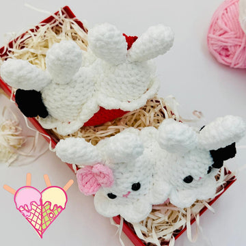Heart Rabbit Crochet Pattern ,Heart Bunny Amigurumi