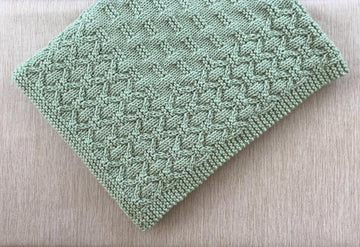 Baby Blanket in Sage Color