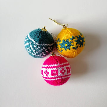 Holly Jolly Knit Baubles