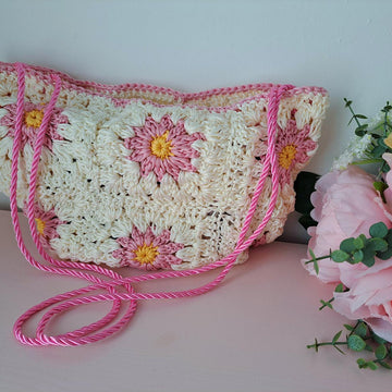 Crochet Flower Granny Bag Pattern