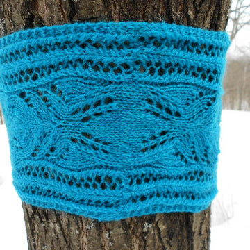 Blue Frost Lace Scarf