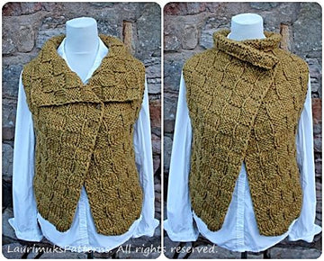 Dijon wrap/sleeveless jacket