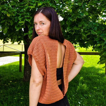 Open Back Double Crochet Top