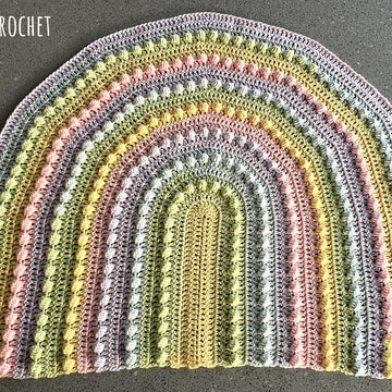 Lollipop Rainbow Blanket by Melu Crochet