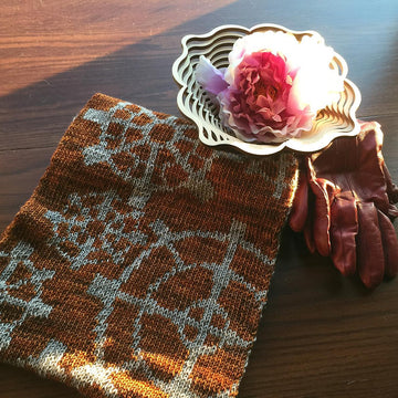 Steampunk Gears Scarf and Cowl
