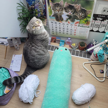 Long Cat Baguette Hugging Pillow