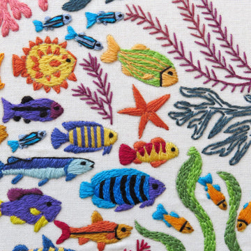 Stitchdoodles Ocean Wonders, Hand Embroidery Pattern