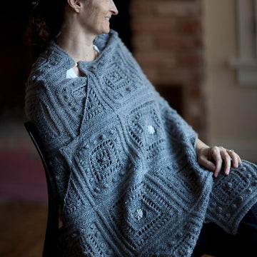 Cable and Lace Shawl and Afghan