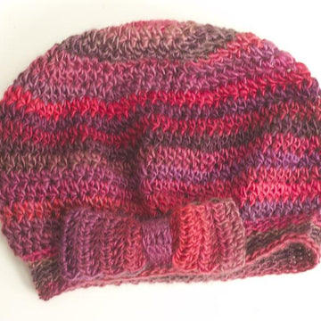 Beret with Bow Crochet Pattern