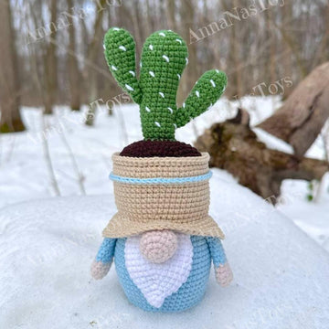 Gnome-cactus in a pot 2