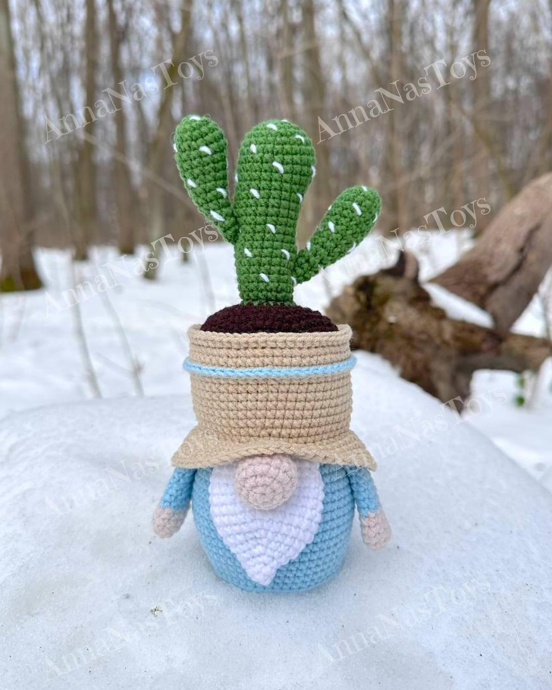 Gnome-cactus in a pot 2