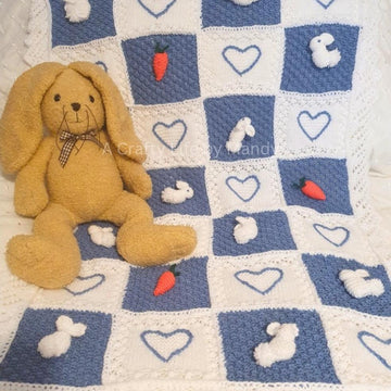 Rory The Rabbit Baby Blanket and Pram Charm