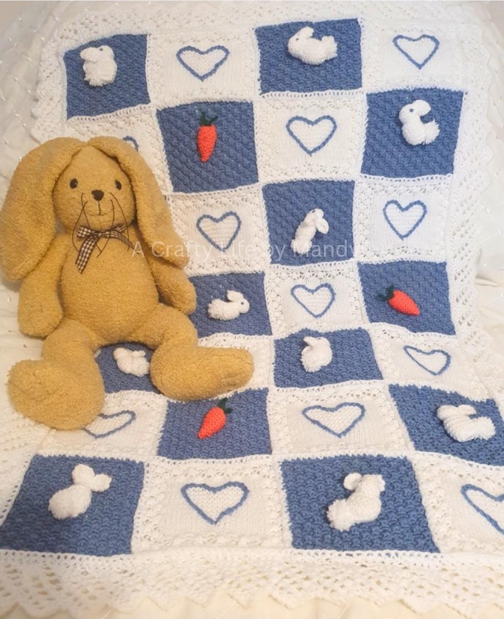 Rory The Rabbit Baby Blanket and Pram Charm