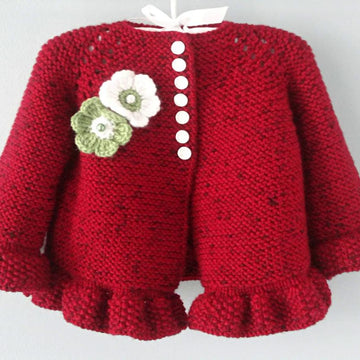 Knitting Baby Cardigan Garter Stitch Baby Bloomers