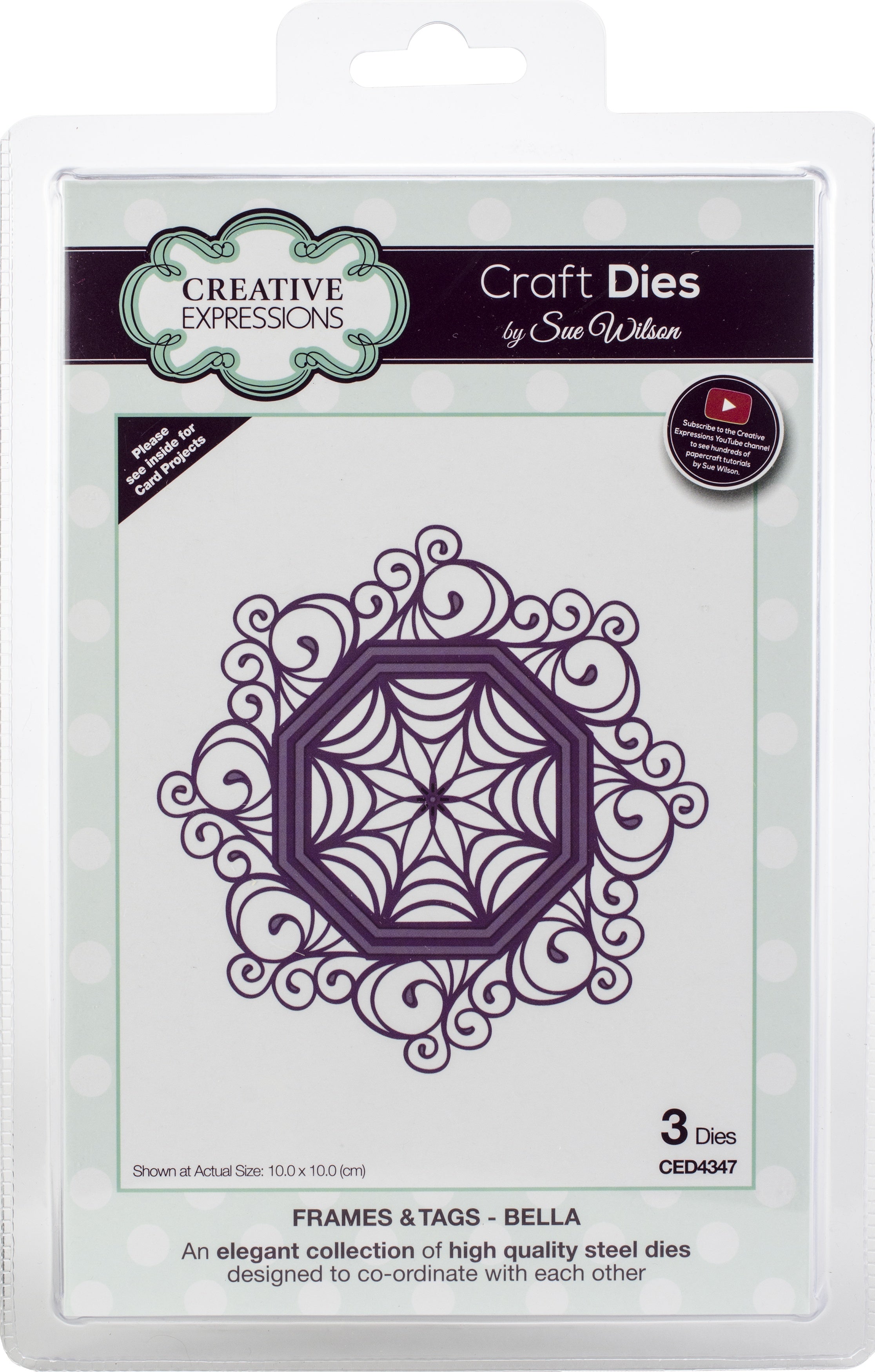 Creative Expressions Craft Dies By Sue Wilson - Frames & Tags-Bella