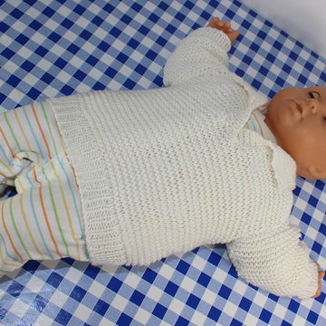 Baby Garter Stitch Sweater