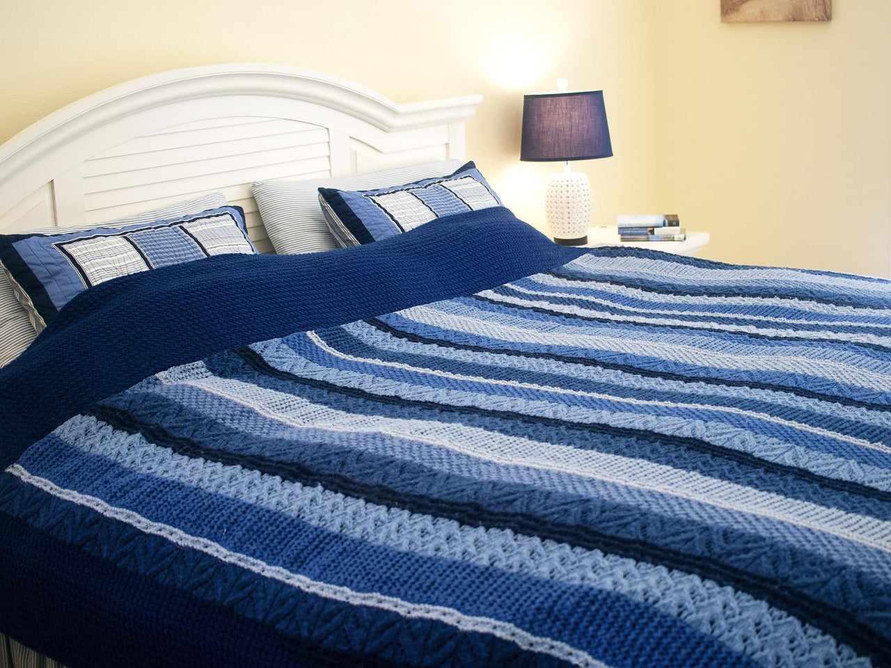 Ocean Currents Blanket Knitting Pattern