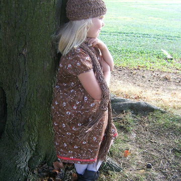 Child's "Slinky" Scarf with Matching Beanie Hat
