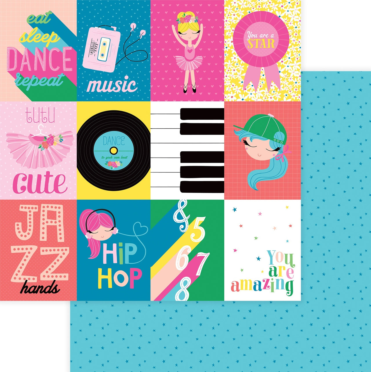 Photoplay Paper Star Of The Show Double-Sided Cardstock 12"X12" 25/Pkg - You're A Star