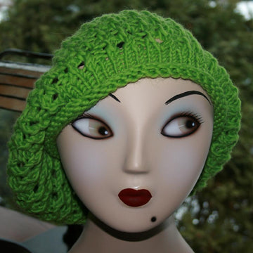 Winter Lace Slouchy Beret