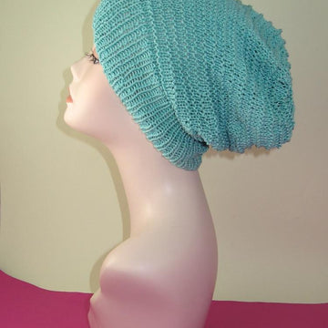 Simple Stripey Spring Slouch Hat