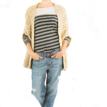 Cable Gilet Cape