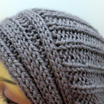 The Yvette Slouch Hat with Perpendicular Lines