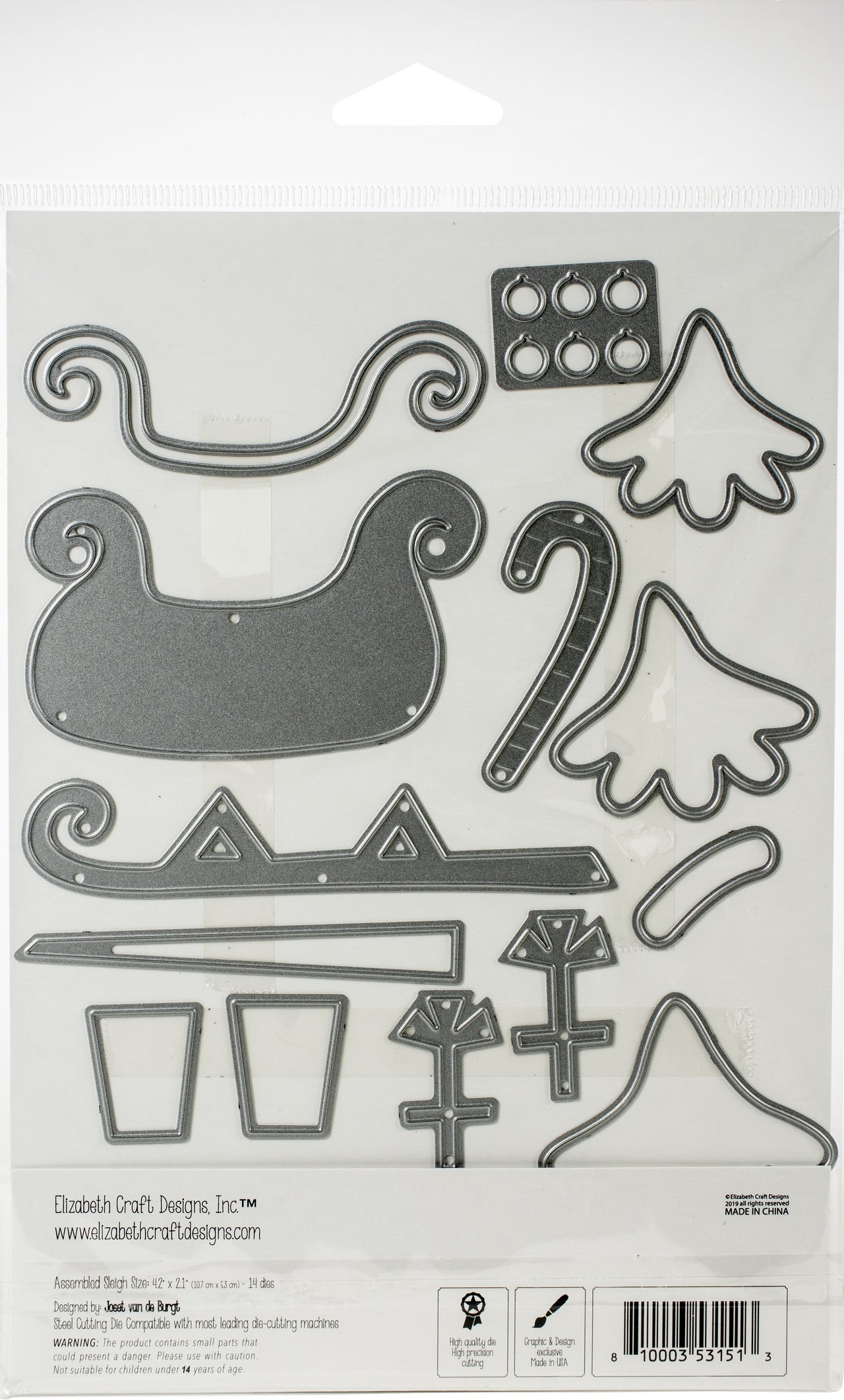Elizabeth Craft Designs Elizabeth Craft Metal Die - Sleigh