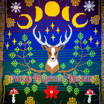Winter Solstice Magic - overlay mosaic blanket
