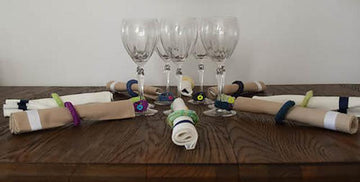 Girls' Night In Napkin Rings & Wine Glass Charms