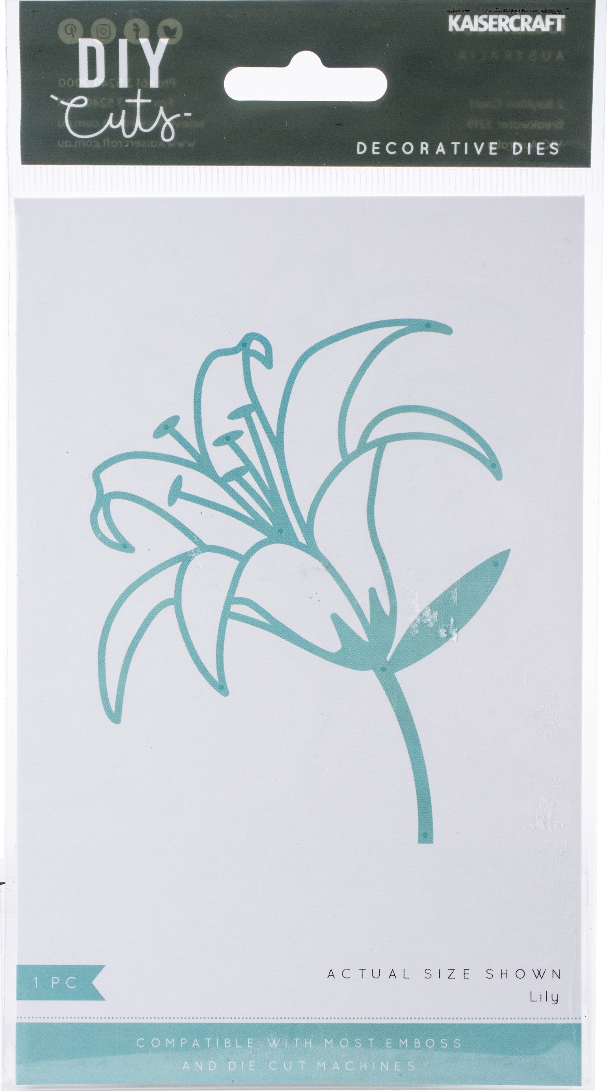 Kaisercraft Decorative Die - Lily - 3.5x4 in